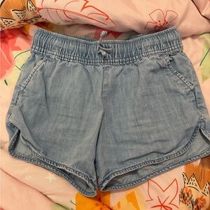 jumping beans Light Blue Elastic-Waist Denim-Style Shorts